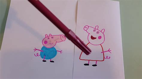 Como Desenhar A Peppa Pig E Seu Irmao George YouTube