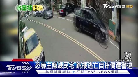 恐嚇主嫌躲民宅 跳樓逃亡自摔傷遭警逮 Tvbs 新聞影音 Line Today