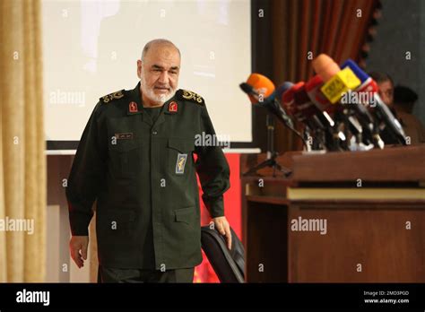 Iranian Commander In Chief Of The Islamic Revolutionary Guard Corps Irgc Hossein Salami