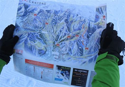 The Secrets of the Canyons Trail Map | Welove2ski