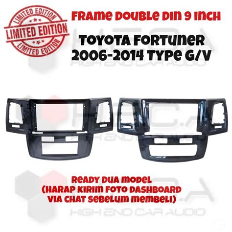 Jual Frame 9 Inch FORTUNER 2008 2014 Double Din Head Unit Di Lapak High