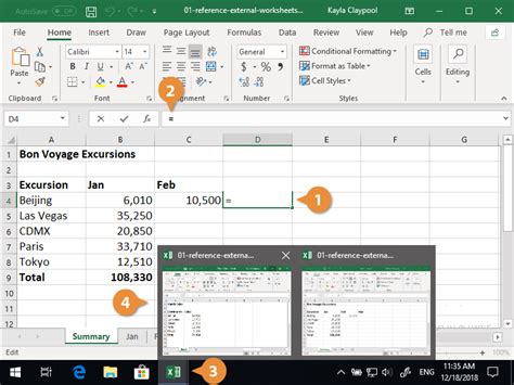 Excel Reference Another Sheet Customguide