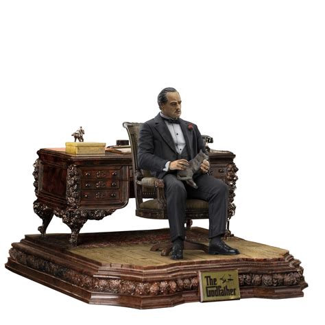 Don Vito Corleone The Godfather Delxue Statue by Iron Studios - www ...