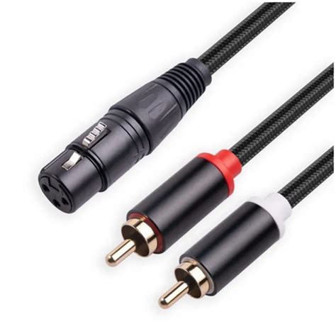 Cavo Splitter Y Xlr Pin Da Femmina A Doppio Rca Maschio