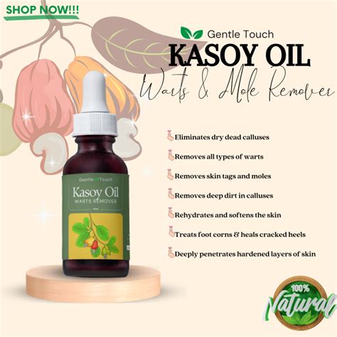 Gentle Touch 100 Pure Organic Extract Kasoy Oil 15ml For Warts