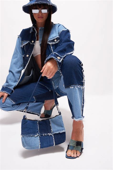 Patchwork Denim Boyfriend Jeans Denim Fashion Fashion Denim