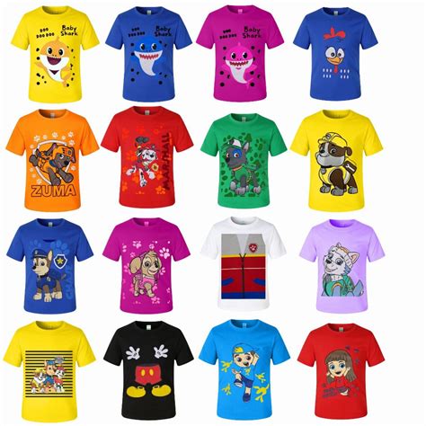 Camiseta Infantil Fantasia Estampa De Personagens Algod O Meninos