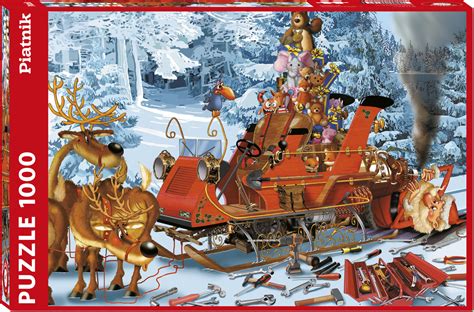 Sleigh Repair 1000 Pieces Piatnik Puzzle Warehouse