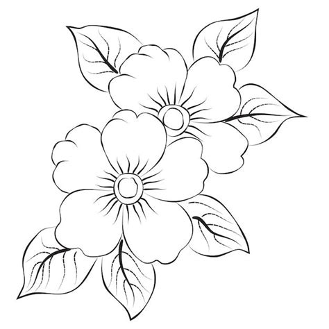 Flower Vector Line Art