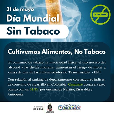 Hoy se celebra el Día Mundial sin Tabaco con el lema Cultivemos