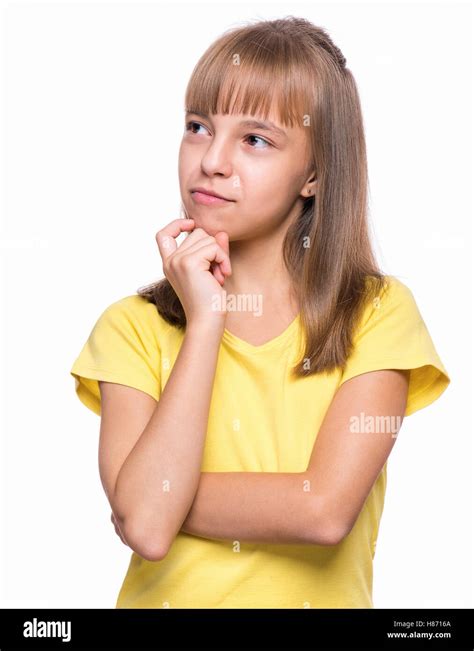 Emotional Portrait Of Girl Stock Photo Alamy