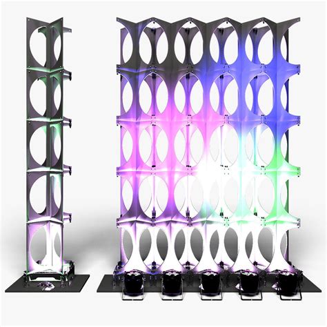 Stage Decor Modular Wall Column D Model Cgtrader