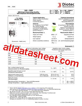 S380 데이터시트 PDF Diotec Semiconductor