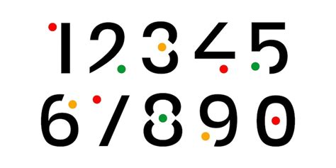 Premium Vector Number Set Vector Font Alphabet Modern Dynamic Flat