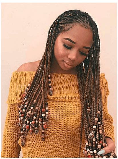 Beaded Lemonade Braids Black Hair Tribe