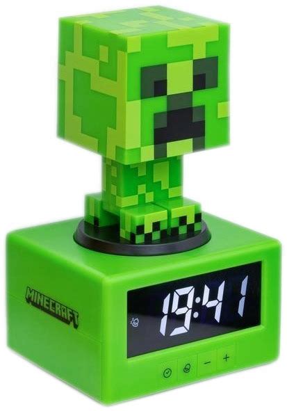 Lampka Zegar Budzik MINECRAFT CREEPER 16cm Gadżet dla Fanów Minecrafta