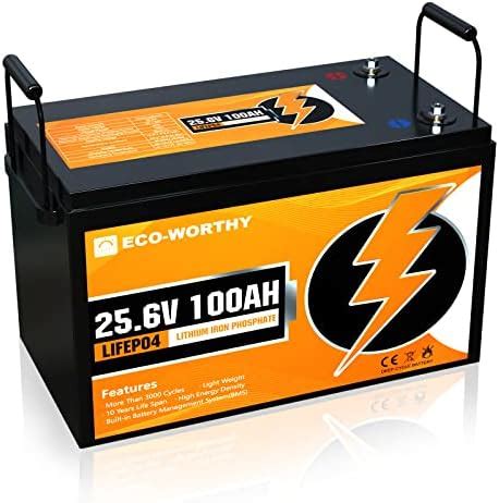 Eco Worthy V Ah Lifepo Lithium Battery Deep Cycles