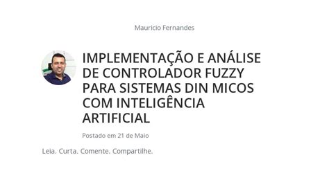 Implementa O E An Lise De Controlador Fuzzy Para Sistemas Din Micos