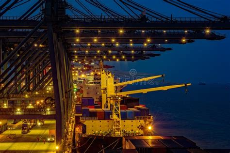 Container Terminal Night Stock Photos - Download 2,649 Royalty Free Photos