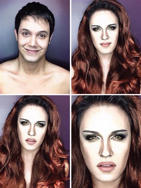 Guy Uses Makeup To Transform Himself Into Female Hollywood Celebrities ...