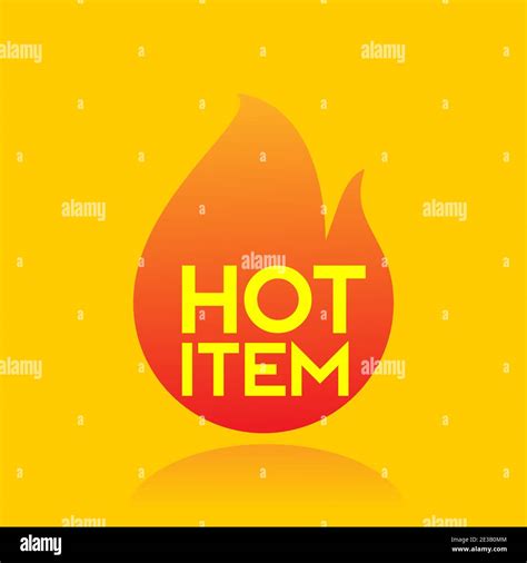 Hot Item Icon Hot Sale Hot Product Simple Flat Style Text Inside