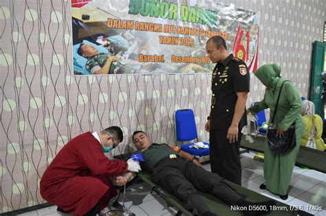 Hut Ke Korem Antasari Kodim Hst Gelar Baksos Donor Darah