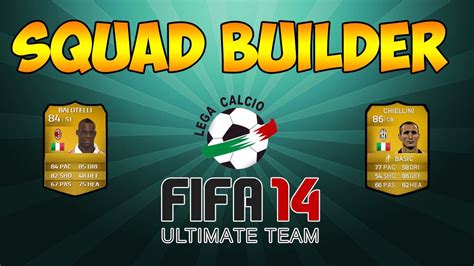 Fifa Ultimate Team Squad Builder Serie A Bonito Y Barato K