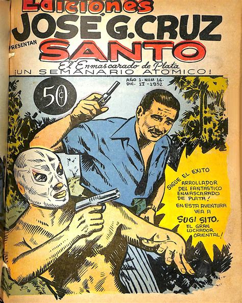 SANTO EL ENMASCARADO DE PLATA 1952 JGC 16 Ficha de número en