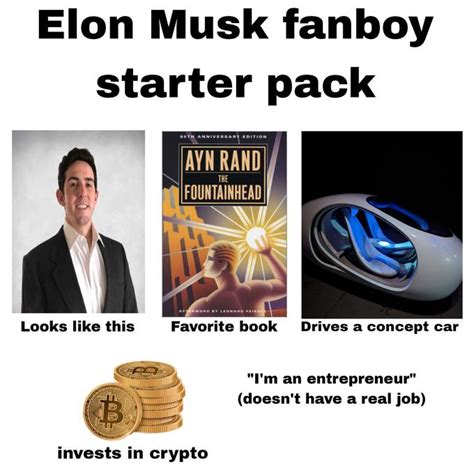 Elon Musk Fanboy Starter Pack R Starterpacks Starter Packs Know