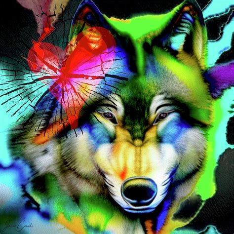 Wolf Love Digital Art by Jennieve Consalvo - Pixels