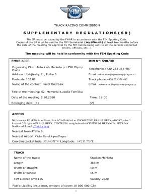 Fillable Online Supplementary Regulations SR SGP ChallengePDFEuro Fax