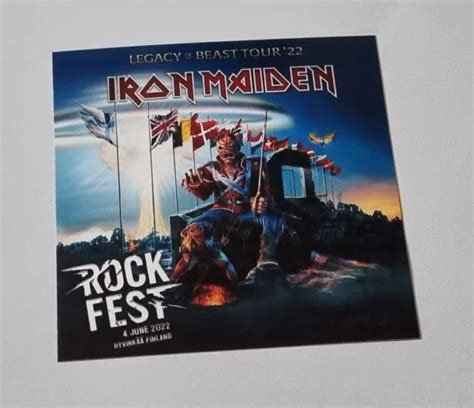 IRON MAIDEN LEGACY Of The Beast Tour 2022 Rock Fest Finland Fridge