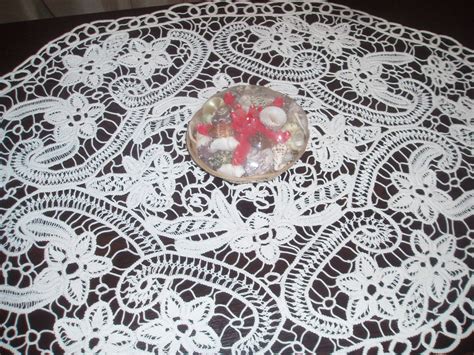 Romanian Point Lace Handmade Crochet Doily Oval Etsy