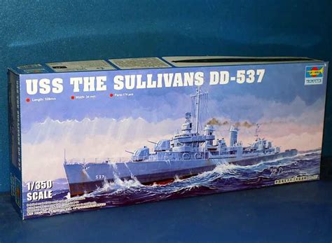 Trumpeter 1350 05304 Uss The Sullivans Dd537 Fletcher Class Destroyer