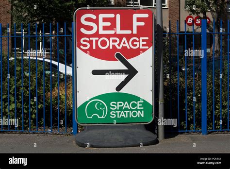 Standing Board Street Advert And Directions For A Self Storage Facility