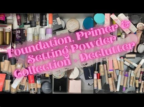 Makeup Declutter Pt L Foundation Primer And Setting Powder