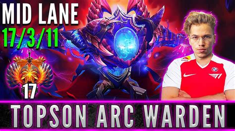 T Topson Arc Warden Mid Lane Pro Gameplay Patch B Dota