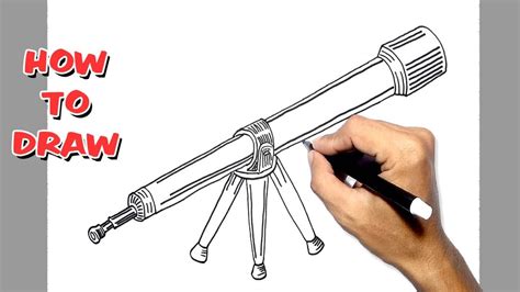 How To Draw Telescope Very Easy YouTube