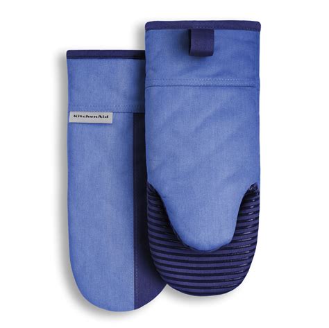 Kitchenaid Beacon Two Tone Oven Mitt Set Blue Corn Cobalt X