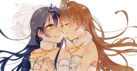 Love Live Minami Kotori Sonoda Umi Wedding Pixiv