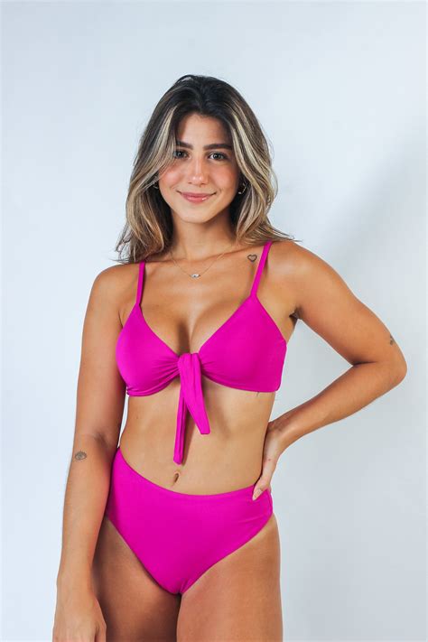 Biquíni hot pants rosa Blue Mar Beachwear Moda praia Biquínis Maiôs Saídas de praia e
