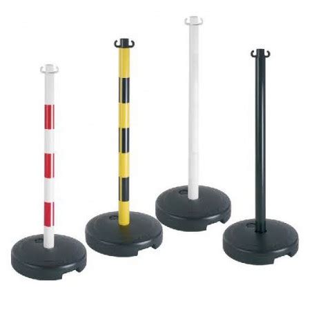 Novap Kit Poteaux Signalisation Pvc Sur Socle Chantier Couleur Vert