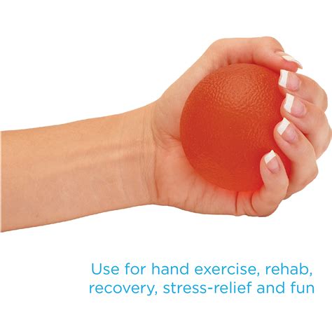 Hand Exercise Squeeze Ball Soft Orange Nova Medical Products