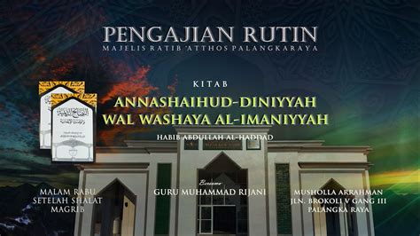 Kitab Annashoihud Diniyyah Al Haddad Guru Muhammad Rijani