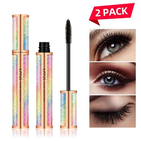 4d Silk Fiber Eyelash Mascara Waterproof Thick Long Lasting Smudge