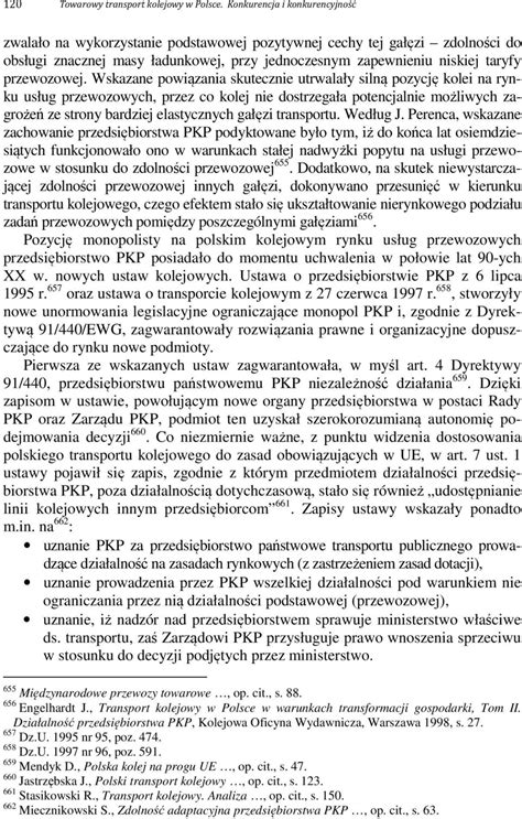 KONKURENCYJNOŚĆ KOLEJOWEGO TRANSPORTU PDF Darmowe pobieranie