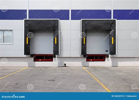 Loading Lorry Trailer Truck On The Road Royalty Free Stock Image