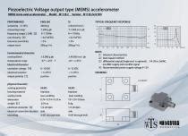 1 Axis Accelerometer M112E Series Beijing Weishi Technology Co Ltd