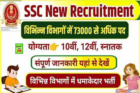 Ssc 73333 Vacancy Recruitment 2022 23 आयोग करेगा 73333 रिक्तियों पर