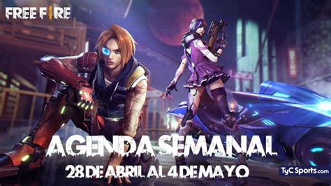 Free Fire Agenda Semanal Del 28 De Abril Al 4 De Mayo TyC Sports